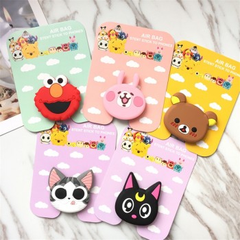 Universal phone Stand bracket Expanding Stand stretch grip phone Holder Finger Cute cartoon stand for iphone 6s 7 8 X XS socket
