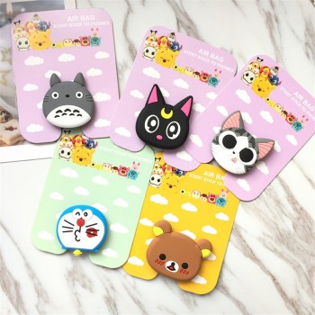 Universal phone Stand bracket Expanding Stand stretch grip phone Holder Finger Cute cartoon stand for iphone 6s 7 8 X XS socket