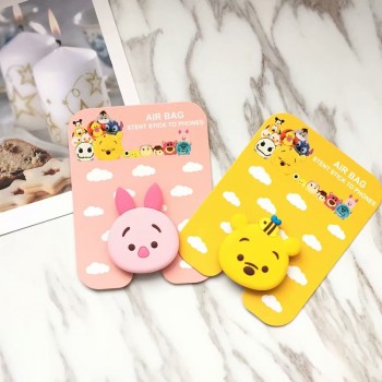 Universal phone Stand bracket Expanding Stand stretch grip phone Holder Finger Cute cartoon stand for iphone 6s 7 8 X XS socket