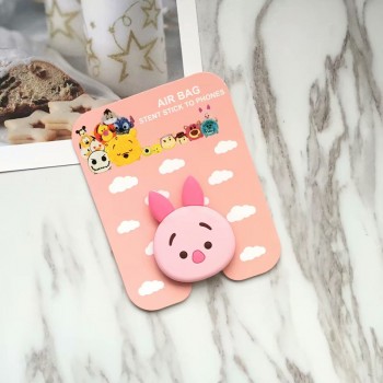 Universal phone Stand bracket Expanding Stand stretch grip phone Holder Finger Cute cartoon stand for iphone 6s 7 8 X XS socket