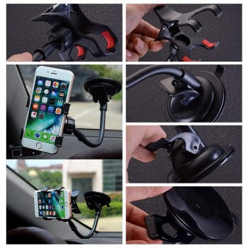 Universal Car Holder Cell Phone Holder For Iphone 7  6s plus SE Stand Support for Samsung Flexible Mobile Phone Holder For Sony