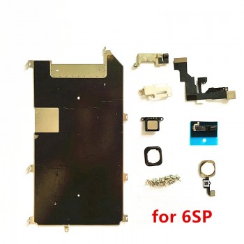 AliSunny Metal LCD Back plate Heat Shield kits for iPhone 6 Plus 5.5 6S 6G 6SP 6SPlus Earpiece Screws Front Camera Sets