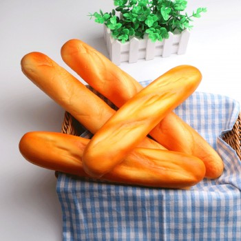 Etmakit Cute French Baguettes Kawaii Squishy Rising Jumbo Phone Straps Cute Squeeze Stress Kids Gift Pillow Loaf Cake Bread Toy