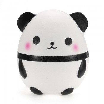 2018 New 12CM Jumbo Cute Panda Bear Squishy Slow Rising Soft Squeeze Straps Crean Scented Bread Cake Decor Toy Kid Fun Gift