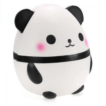 2018 New 12CM Jumbo Cute Panda Bear Squishy Slow Rising Soft Squeeze Straps Crean Scented Bread Cake Decor Toy Kid Fun Gift