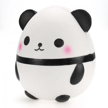 2018 New 12CM Jumbo Cute Panda Bear Squishy Slow Rising Soft Squeeze Straps Crean Scented Bread Cake Decor Toy Kid Fun Gift