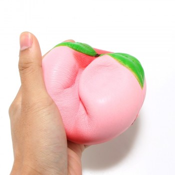 1Pcs 10CM Colossal Soft Squishy Peaches Cream Scented Super Slow Rising