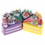 JINHF 7cm Kawaii Squishy Rainbow Cream Cake Slow Rising Squishy Jumbo Scented Bread Fun Kid Gift Toy