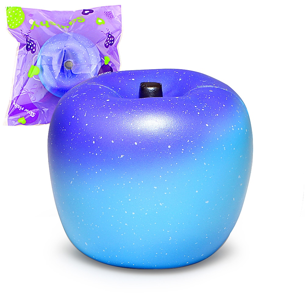 Jumbo Squishy Galaxy Apple Squishies Cream Scented Slow Rising Squeeze Toy Original Package