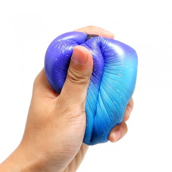 Jumbo Squishy Galaxy Apple Squishies Cream Scented Slow Rising Squeeze Toy Original Package