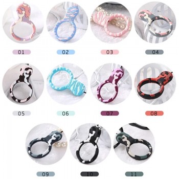 Universal Mini Silicone Soft Camouflage Mobile Phone Straps Ring Pendant Cellphone Accessories for iPhone for Samsung