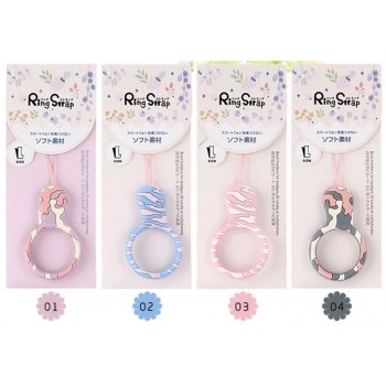 Universal Mini Silicone Soft Camouflage Mobile Phone Straps Ring Pendant Cellphone Accessories for iPhone for Samsung