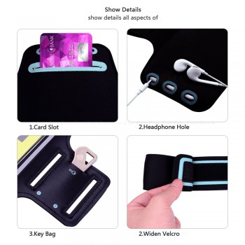 HATOLY Sport Arm band Gym Bag 5.7-6.3 Phone Case For iPhone XR XS Running Bag for Samsung S8 S8 Plus S9 S9Plus Pouch Phone Case