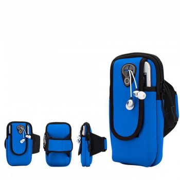 5.5 Sport Armband Running Flip Bag Case for iPhone Samsung Universal Smartphone Mobile Phone Earphone Holes Keys Arm Bags Pouch