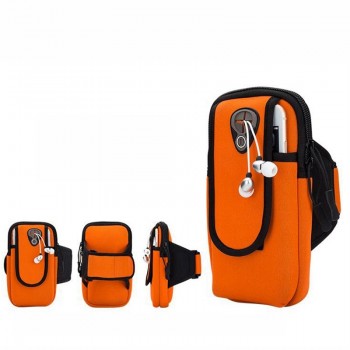 5.5 Sport Armband Running Flip Bag Case for iPhone Samsung Universal Smartphone Mobile Phone Earphone Holes Keys Arm Bags Pouch