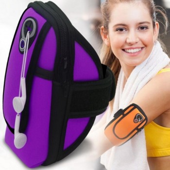 6.3 Sport Armband Running Flip Bag Case for iPhone Samsung Universal Smartphone Mobile Phone Earphone Holes Keys Arm Bags Pouc