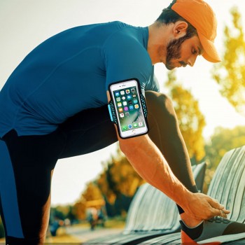 HAISSKY Sport Running Armband Case For iPhone XS XR 6S 7 8 Plus Samsung S8 S9 Plus Xiaomi Mi8 Pocophone F1 Touch Screen Arm Bag