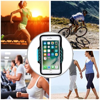 HAISSKY Sport Running Armband Case For iPhone XS XR 6S 7 8 Plus Samsung S8 S9 Plus Xiaomi Mi8 Pocophone F1 Touch Screen Arm Bag