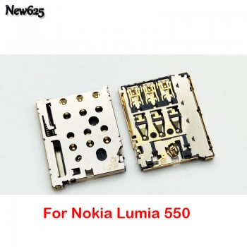 For Nokia Lumia 550 720 530 535 820 730 1320 630 SIM Card Adapters Slot Tray Holder Socket Reader Module Repair Part