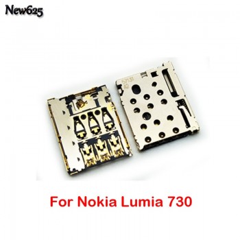For Nokia Lumia 550 720 530 535 820 730 1320 630 SIM Card Adapters Slot Tray Holder Socket Reader Module Repair Part