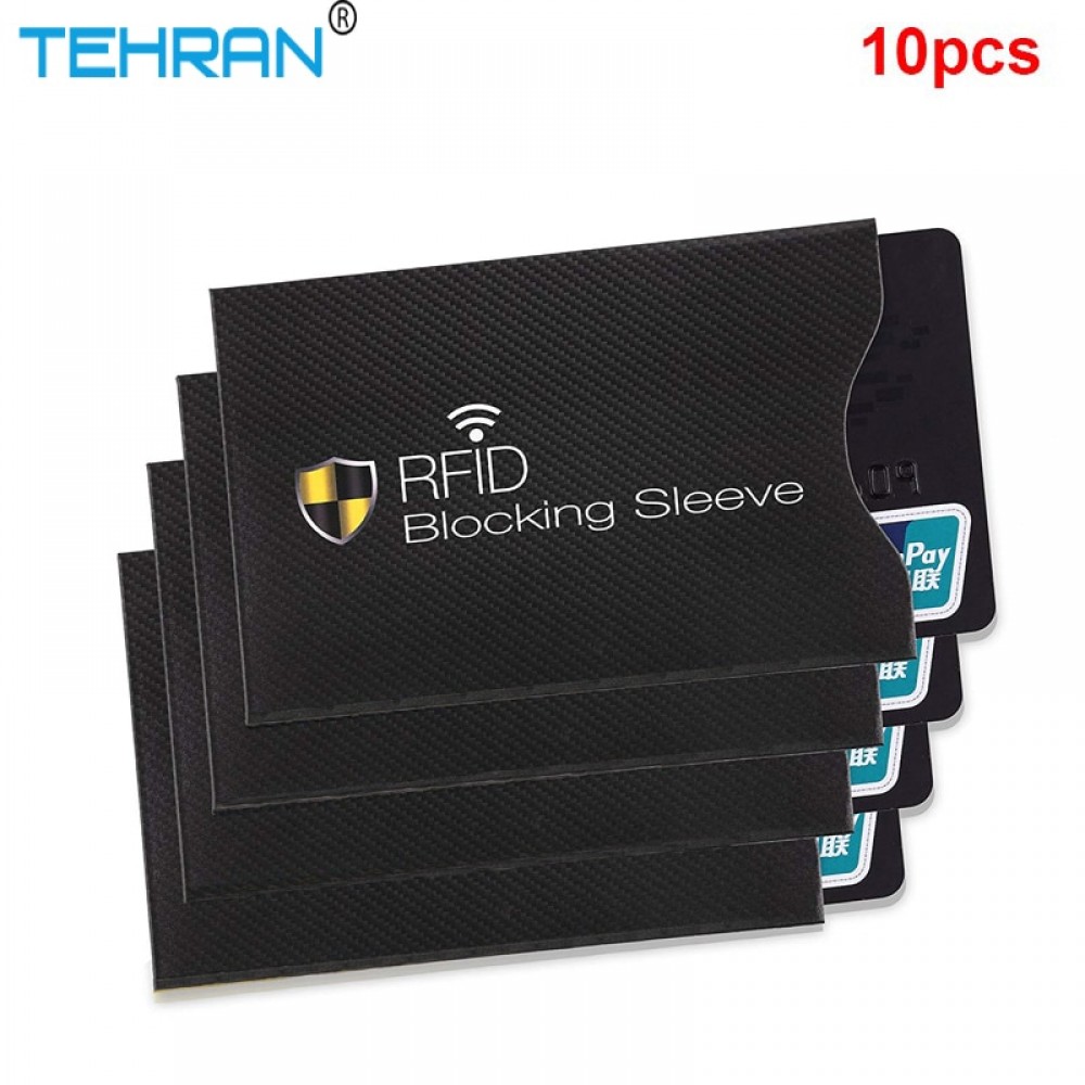 10 pcs / set of anti-theft RFID card protector for bank card RFID lock sleeve identity anti-theft protective cover