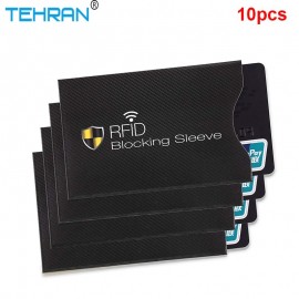 10 pcs / set of anti-theft RFID card protector for bank card RFID lock sleeve identity anti-theft protective cover