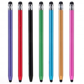 Dual Heads Ends Round Capacitive Touch Screen Pen Stylus For iPad iPhone for Samsung For Other Android Phones