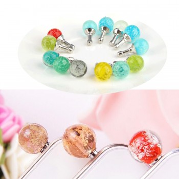 Marsnaska Round Rhinestone Luminous Dust Plug Mobile Phone 3.5mm Earphone Jack Anti Dust Plug Universal Headphone Dust Plug