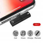 for Lightning Charger to 3.5mm 8Pin Audio dual Adapter for iPhone 7 8 Plus X Converter Splitter Earphone Aux Cable for iOS 10