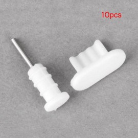 10 Pcs Silicone Anti Dust Cap Earphone Jack Plug Stopper Charging Port Plug For iPhone 5 5S 6 6S Phone Accessories