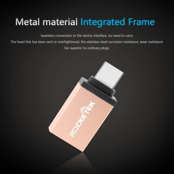 Rocketek USB 3.0 2.0 to Type c OTG adapter Alumium Phone accessories Connector for One plus 6 5 Xiaomi mi 8 Huawei