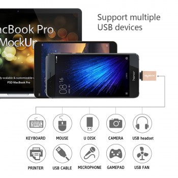 Rocketek USB 3.0 2.0 to Type c OTG adapter Alumium Phone accessories Connector for One plus 6 5 Xiaomi mi 8 Huawei
