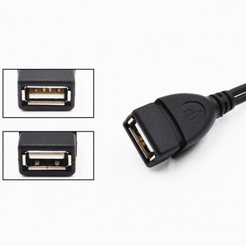 2 In 1 OTG Micro USB Host Power Y Splitter USB Adapter to Micro 5 Pin Male Female Cable JLRJ88