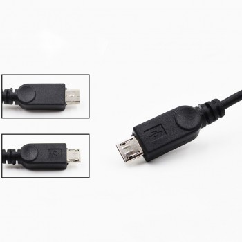 2 In 1 OTG Micro USB Host Power Y Splitter USB Adapter to Micro 5 Pin Male Female Cable JLRJ88