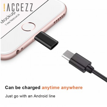 !ACCEZZ Mini Fast Charging Data OTG Micro USB To Lighting Adapter For iPhone X XS XR 6s 7 8 5 Plus XS MAX For iPad Air Converter
