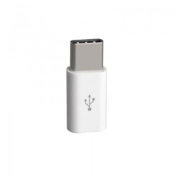 Etmakit Micro USB to Type-C Type C Adapter Sync Charge TypeC Connector ABS Inserted From Both Side Size NK-Shopping