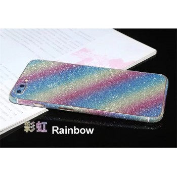 Bling Shiny Full Body Phone Sticker Case For iPhone 6 6S Plus Protective Film Glitter Skin Sticker For iPhone 5 5S SE 6 Plus