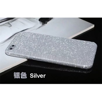 Bling Shiny Full Body Phone Sticker Case For iPhone 6 6S Plus Protective Film Glitter Skin Sticker For iPhone 5 5S SE 6 Plus