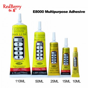 E8000 Multipurpose Adhesive 10ml 15ml 25ml 50ml 110ml Epoxy Resin Glue DIY Repair Liquid Glue for Phone Screens Jewelry Glass