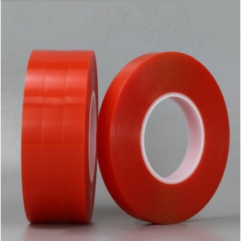 1mm-12mm*25M For Phone Tablet LCD Screen Glass High Strength Adhesive PET Red Film Clear Double Side Tape Sticker No Trace