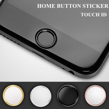 5x Ultra Slim Fingerprint Support Touch ID Metal Home Button Sticker For iPhone 7 7PLUS 6 6S 6PLUS 5 5S 5C SE Red amp; Black amp; Gold