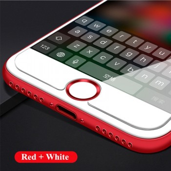 5x Ultra Slim Fingerprint Support Touch ID Metal Home Button Sticker For iPhone 7 7PLUS 6 6S 6PLUS 5 5S 5C SE Red amp; Black amp; Gold