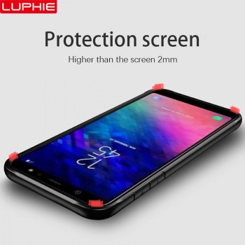 LUPHIE Shockproof Case For Samsung Galaxy S9 S8 Plus Note 8 9 Transparent Case Cover For Samsung A8 A6 Plus 2018 Armor Case Skin