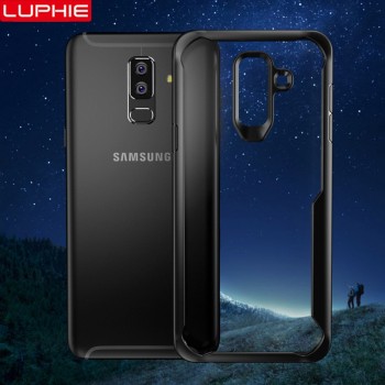 LUPHIE Shockproof Case For Samsung Galaxy S9 S8 Plus Note 8 9 Transparent Case Cover For Samsung A8 A6 Plus 2018 Armor Case Skin