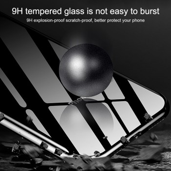 For iphone XS Max XS XR X 8 8 Plus 7 7 Plus Case Tempered Glass Cover Soft TPU Edge Case For iphone 7 6S 6 Plus Coque Funda Euti
