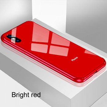For iphone XS Max XS XR X 8 8 Plus 7 7 Plus Case Tempered Glass Cover Soft TPU Edge Case For iphone 7 6S 6 Plus Coque Funda Euti
