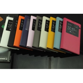 Smart Touch View Sleep Wake Up Function With Chip Original Leather Case Flip Cover For Samsung Galaxy Note 3 Note3 N9000 N9005