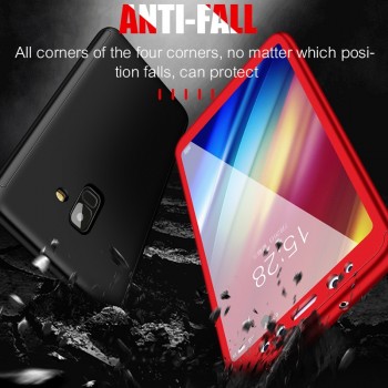Moopok 360 Full Cover Protective Case For Samsung Galaxy A3 A5 A7 J5 J7 Phone Case For Samsung A6 A8 Plus 2018 Cases With Glass