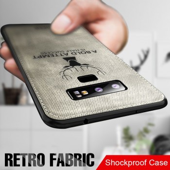 Soft Cloth Back Case Cover For Samsung Galaxy S7 Edge S9 S8 Note 9 8 Full Phone Case For Samsung S9 S8 Plus Shockproof Case