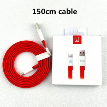 Original OnePlus 6 Dash car charger Fast charge one plus 6t 5t 5 3t 3 smartphone 100cm/150cm noodles usb 3.1 type C Cable